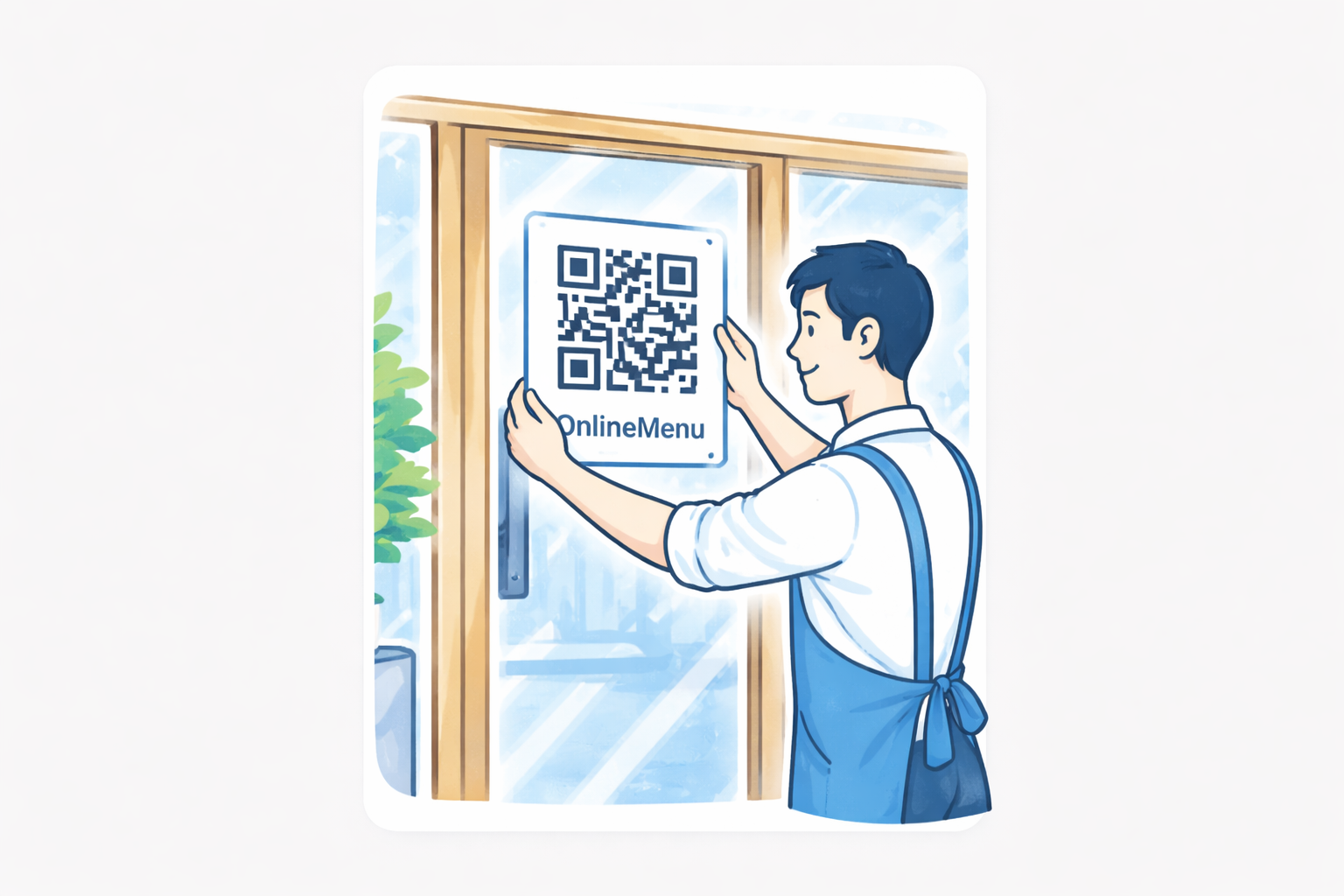 QR Code 張貼示意圖